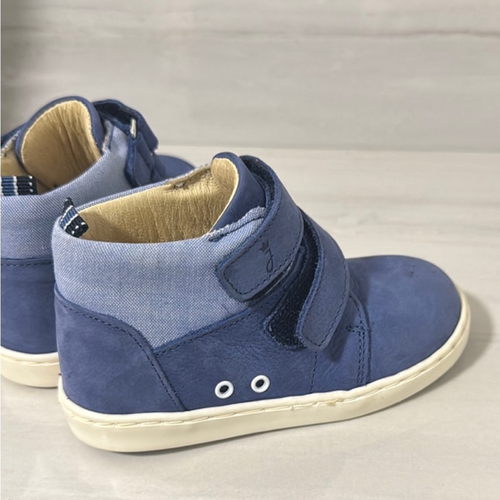 Jacadi Blue Sneakers With Velcro Straps